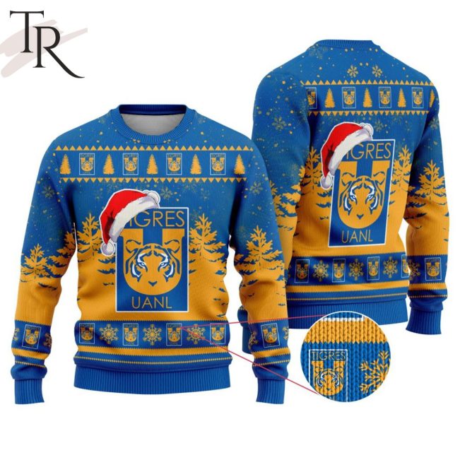 LIGA MX Tigres UANL Special Christmas Ugly Sweater Design - soulcals.com
