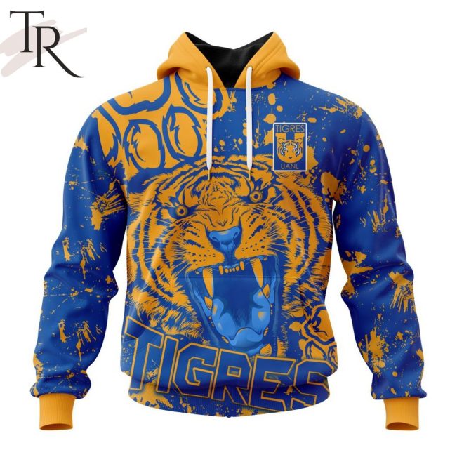 LIGA MX Tigres UANL Special Design With Team Signature Hoodie - soulcals.com