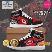[LIMITED EDITION] Personalized Carolina Hurricanes Gifts For NHL Fans Air Jordan High Top Sneaker - soulcals