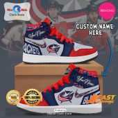 [LIMITED EDITION] Personalized Columbus Blue Jackets Gifts For NHL Fans Air Jordan High Top Sneaker - soulcals