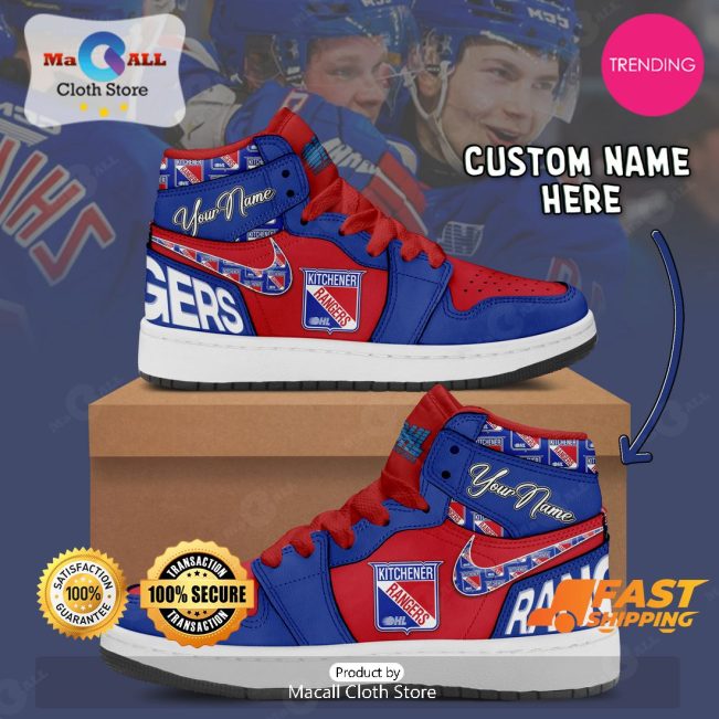[LIMITED EDITION] Personalized Kitchener Rangers Gifts For NHL Fans Air Jordan High Top Sneaker - soulcals