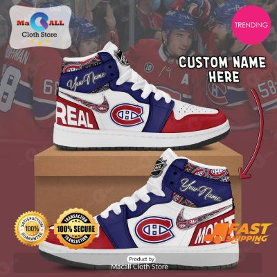 [LIMITED EDITION] Personalized Montreal Canadiens Gifts For NHL Fans Air Jordan High Top Sneaker - soulcals