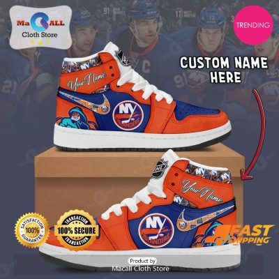 [LIMITED EDITION] Personalized New York Islanders Gifts For NHL Fans Air Jordan High Top Sneaker - soulcals