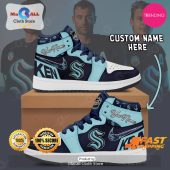 [LIMITED EDITION] Personalized Seattle Kraken Gifts For NHL Fans Air Jordan High Top Sneaker - soulcals