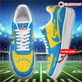 Los Angeles Chargers NFL Air Low Top AF1 Sneakers Shoes Stylish and Comfortable Footwear Gifts for F - soulcals