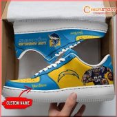 Los Angeles Chargers Personalized AF1 Shoes Stylish Gifts for Fans - soulcals