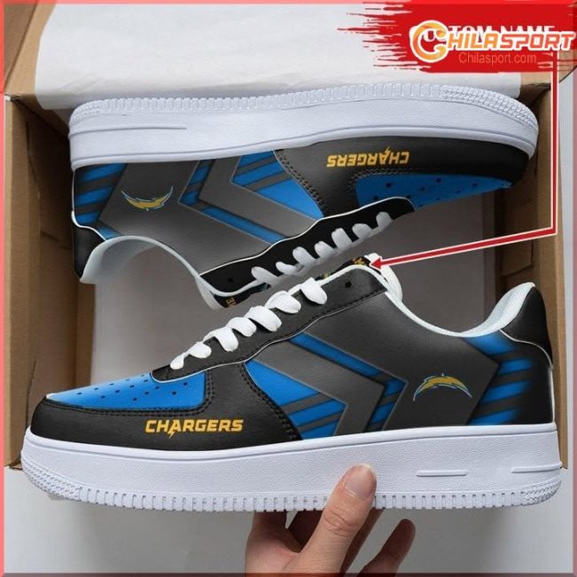 Los Angeles Chargers Personalized AF1 Stylish Fan Shoes - soulcals