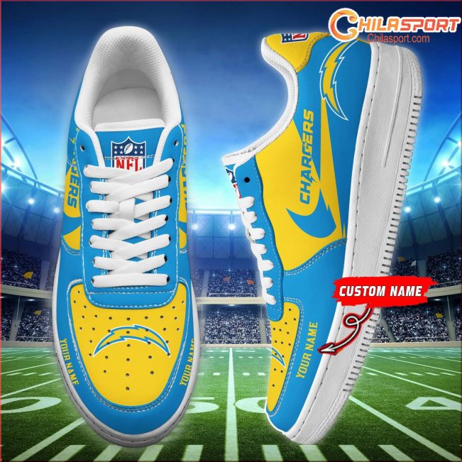 Los Angeles Chargers Personalized Air Force 1 Shoes Unique Fan Gift - soulcals