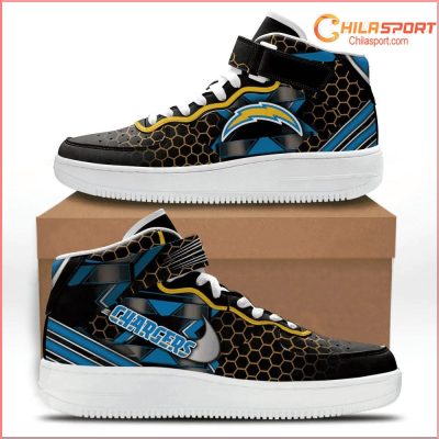 Los Angeles Chargers Stylish AF1 Sneakers Fan Gear - soulcals