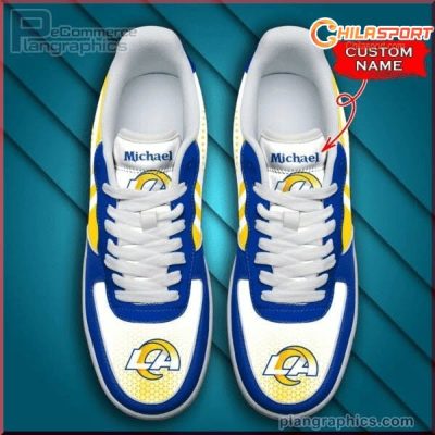 Los Angeles Rams Air Low Top AF1 Sneakers - Stylish Fan Gear - Sale - soulcals