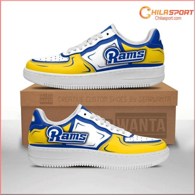 Los Angeles Rams NFL Air Low Top AF1 Sneakers Stylish Comfortable Shoes For Men And Women Gift - soulcals