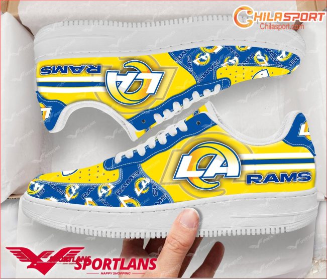 Los Angeles Rams NFL Air Low Top AF1 Sneakers Stylish Football Shoes for Men and Women Fans - soulcals