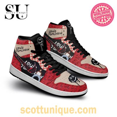 Louis Tomlinson Nike Air Jordan 1 High Top Sneaker -Soulcals.com