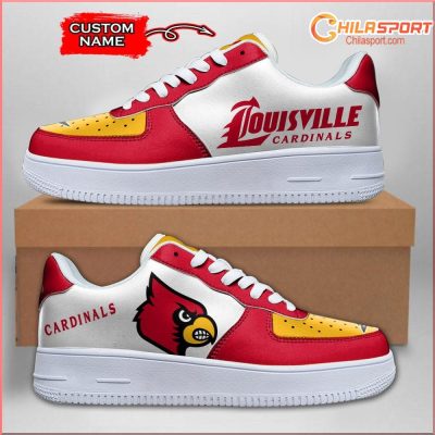 Louisville Cardinals NCAA Air Low Top AF1 Sneakers Stylish Comfortable Shoes for Men and Women - soulcals