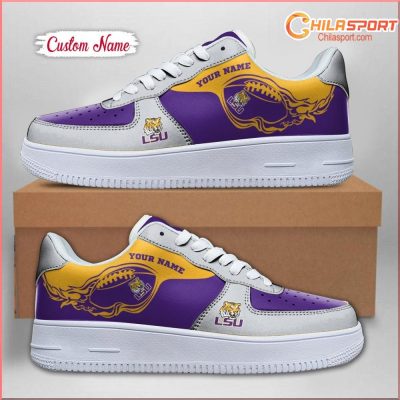 LSU Tigers NCAA Air Low Top AF1 Sneakers Shoes for Men and Women Stylish Fan Gear - soulcals