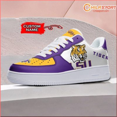 LSU Tigers Sneakers Stylish Air Low Top AF1 Shoes for Men and Women Official NCAA Gear - soulcals