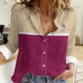 Polynesian Women's Long Sleeve Shirt  Polynesian design Honu, Wave, Sun, Spear, Fern Symbols Polynesian shirts NCY205