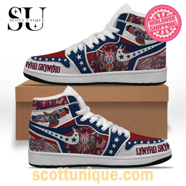 Lynyrd Skynyrd Mascot Air Jordan 1 High Top Sneaker -Soulcals.com