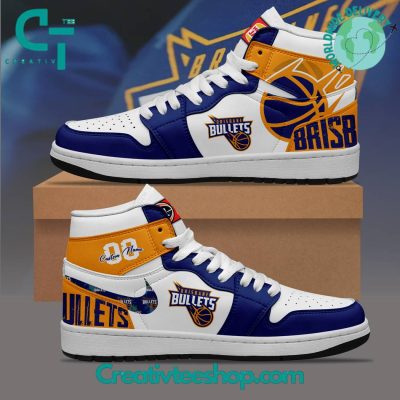 NBL Brisbane Bullets Personalized Air Jordan 1 Sneaker - soulcals.com