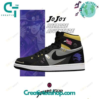 Jotaro Kujo JoJo's Bizarre Adventure Air Jordan 1 Sneaker - Creativteeshop