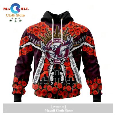 Manly Warringah Sea Eagles - Specialized 2023 Anzac Jersey Concepts Hoodie Sweatshirt 3D LIMITED EDITION -soulcals