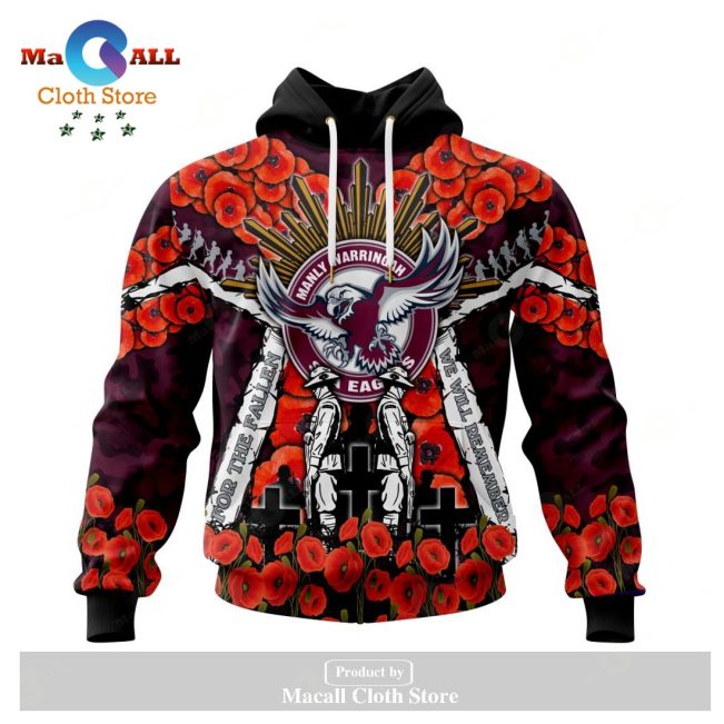 Manly Warringah Sea Eagles - Specialized 2023 Anzac Jersey Concepts Hoodie Sweatshirt 3D LIMITED EDITION -soulcals