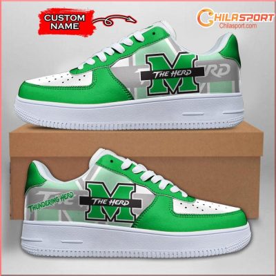 Marshall Thundering Herd NCAA Stylish Air Low Top AF1 Sneakers Shoes For Men And Women - soulcals