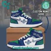 WHL Seattle Thunderbirds Custom Name Air Jordan 1 Sneaker - soulcals.com