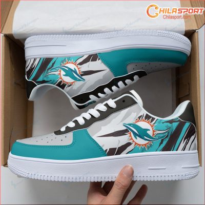Miami Dolphins Air Force 1 Shoes Stylish Limited Edition Sneakers Perfect Gift - soulcals