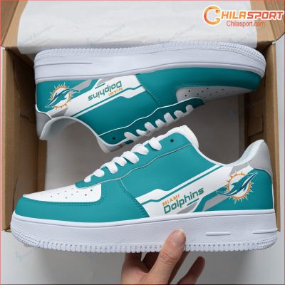 Miami Dolphins Air Force 1 Shoes Stylish Unique Sneakers Perfect Football Gift - soulcals