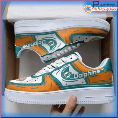 Miami Dolphins Air Low Top AF1 Sneakers - Stylish Trendy Gift For Fans - soulcals