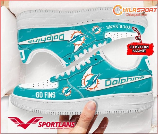 Miami Dolphins NFL Air Low Top AF1 Sneakers Shoes For Stylish Comfort Gift Ideas For Fans - soulcals