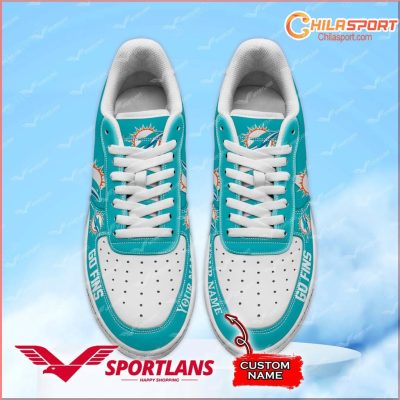 Miami Dolphins NFL Air Low Top AF1 Sneakers Shoes For Stylish Comfort Gift Ideas For Fans - soulcals