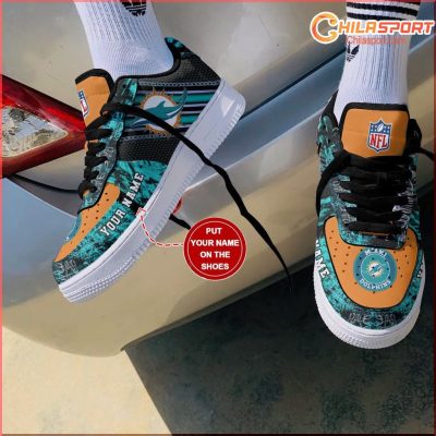 Miami Dolphins NFL Air Low Top AF1 Sneakers Shoes Stylish Fan Gear For Men And Women - soulcals