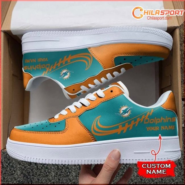 Miami Dolphins NFL Air Low Top AF1 Sneakers Shoes Stylish Footwear for Men and Women - soulcals