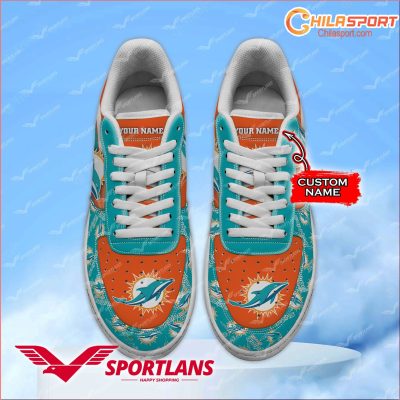 Miami Dolphins NFL Air Low Top AF1 Sneakers Stylish Comfortable Shoes For Men And Women - soulcals