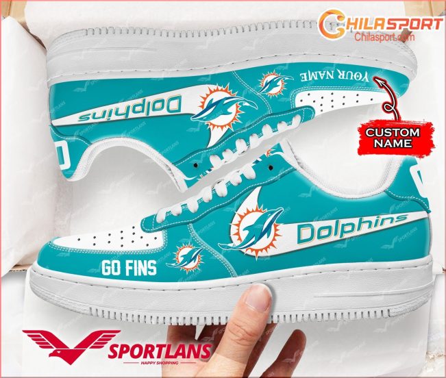 Miami Dolphins NFL Air Low Top AF1 Sneakers Stylish Shoes for Men and Women - soulcals
