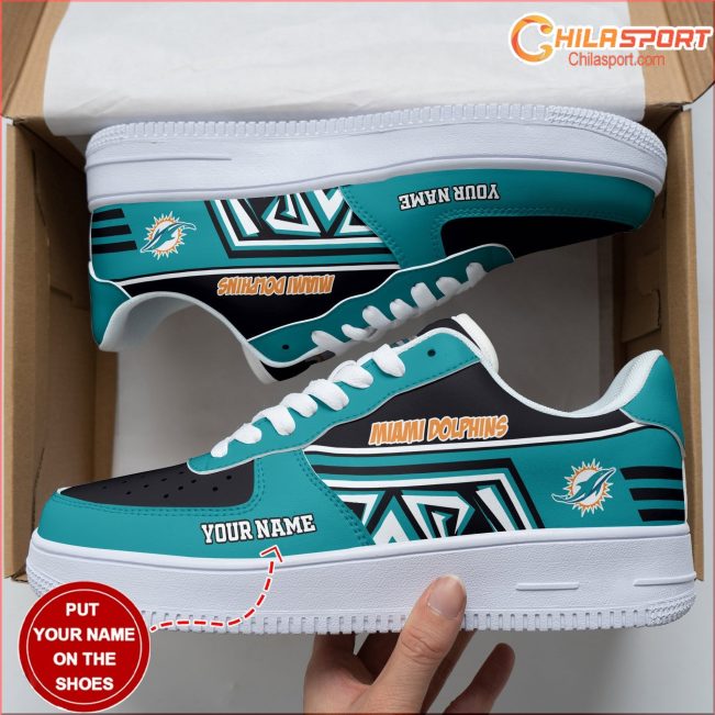 Miami Dolphins Personalized AF1 Shoes Stylish Gift For Fan - soulcals