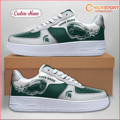 Michigan State Spartans Sneakers Stylish Comfortable Low Top Shoes for Men and Women Official NCAA G - soulcals