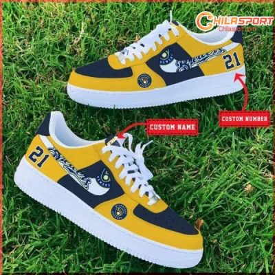 Milwaukee Brewers MLB Air Low Top AF1 Sneakers Stylish Sports Shoes For Men And Women - soulcals