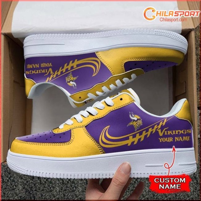 Minnesota Vikings Air Low Top AF1 Sneakers - Stylish Comfort For Men Women - soulcals