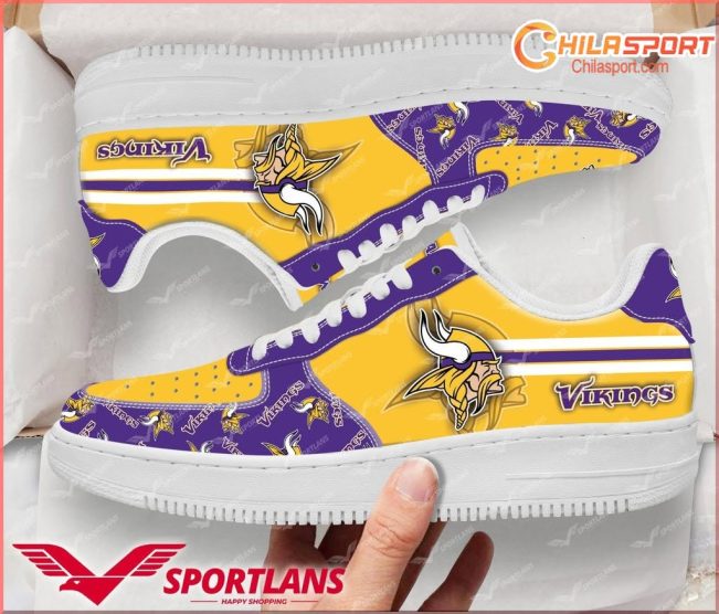 Minnesota Vikings NFL Air Low Top AF1 Sneakers for Men and Women Stylish Fan Gear - soulcals
