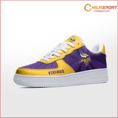 Minnesota Vikings NFL Air Low Top AF1 Sneakers Stylish and Comfortable Shoes for Football Fans - soulcals Minnesota Vikings NFL Air Low Top AF1 Sneakers Stylish and Comfortable Shoes for Football Fans - soulcals