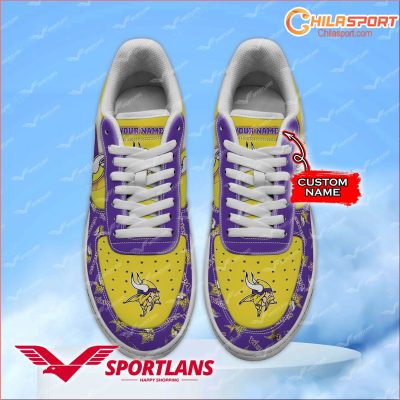 Minnesota Vikings NFL Air Low Top AF1 Sneakers Stylish Fan Shoes For Men Women - soulcals
