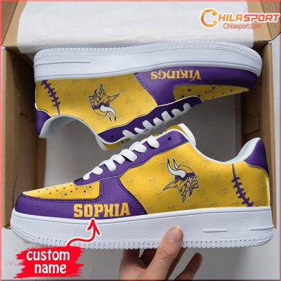 Minnesota Vikings NFL Air Low Top AF1 Sneakers - Stylish Gift For Fans New Arrival - soulcals Minnesota Vikings NFL Air Low Top AF1 Sneakers - Stylish Gift For Fans New Arrival - soulcals