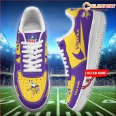 Minnesota Vikings Sneakers Stylish Air Low Top AF1s - NFL Shoes - soulcals