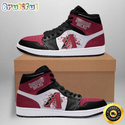 MLB Arizona Diamondbacks Air Jordan 1 High Sneakers Iconic Air Jordan 1 Shoes