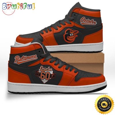 MLB Baltimore Orioles 60 years Air Jordan 1 High Sneakers