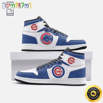 MLB Chicago Cubs Simple Style Air Jordan 1 High Sneakers