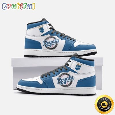 MLB Kansas City Royals Air Jordan 1 High Sneakers Stylish Air Jordan 1 Series
